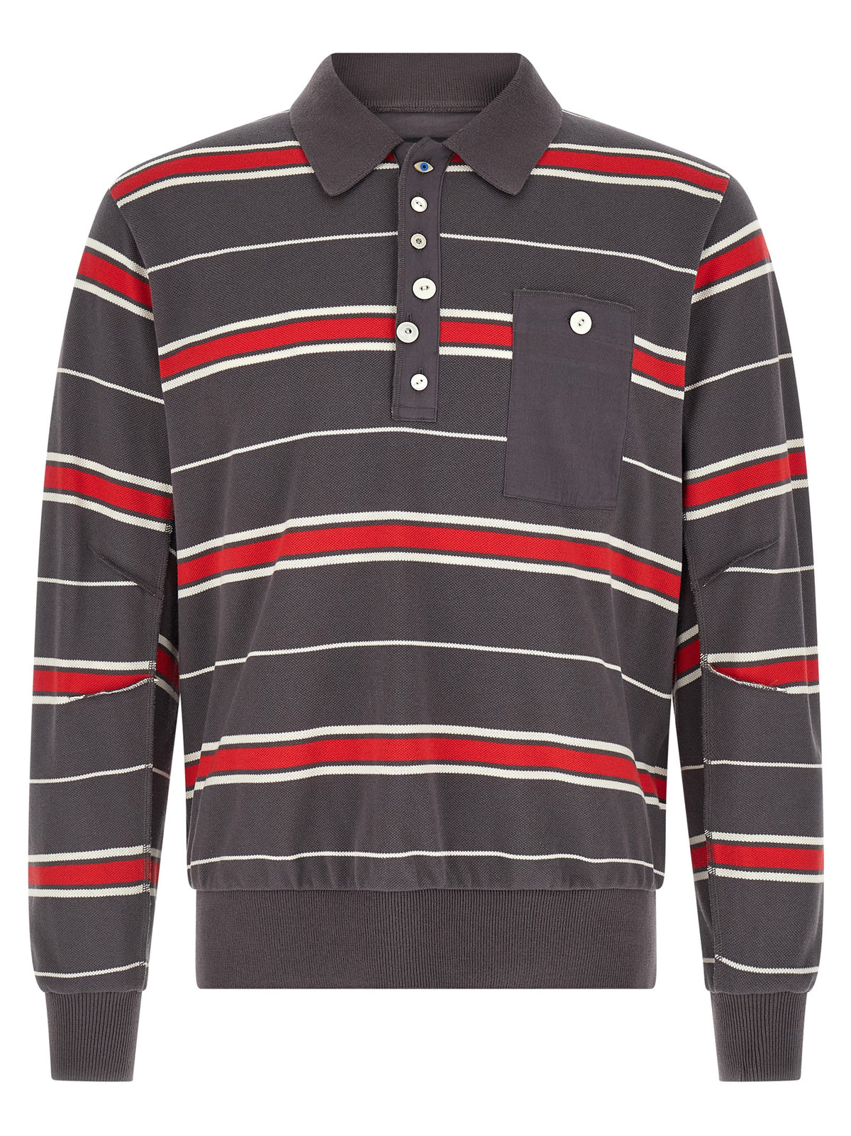 Undercover Gray Cotton Polo Shirt
