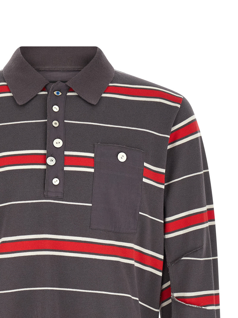 Undercover UC1F4804-2 Gray Cotton Polo Shirt