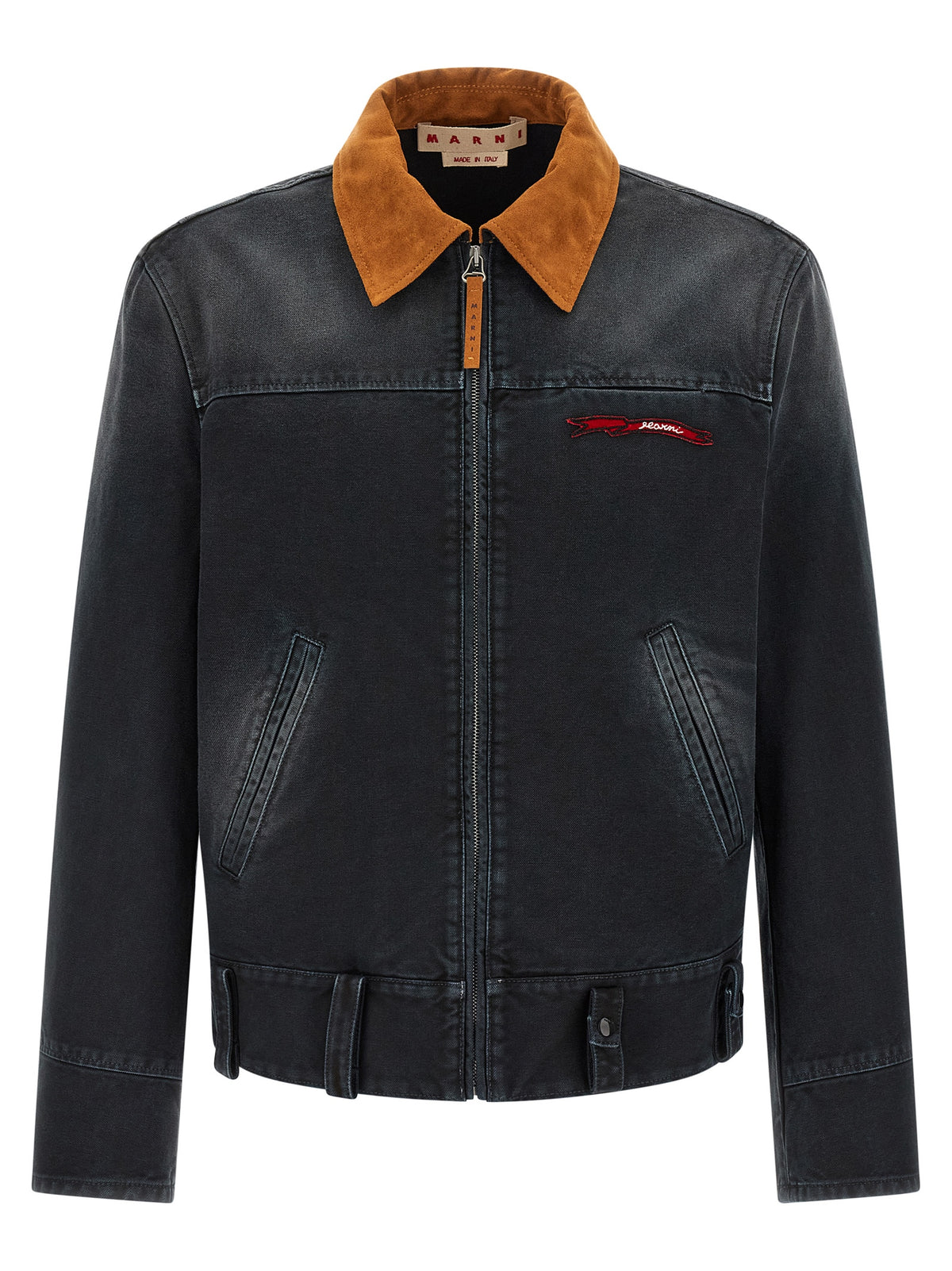 Marni Gray Cotton Denim Jacket for Men