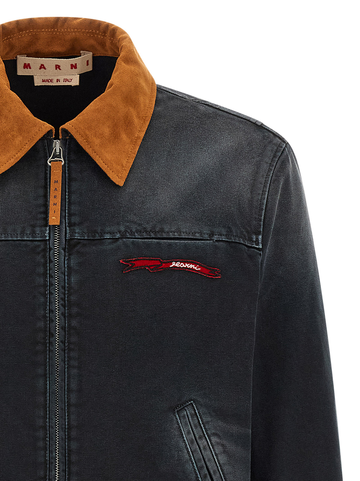 Marni Gray Cotton Denim Jacket for Men