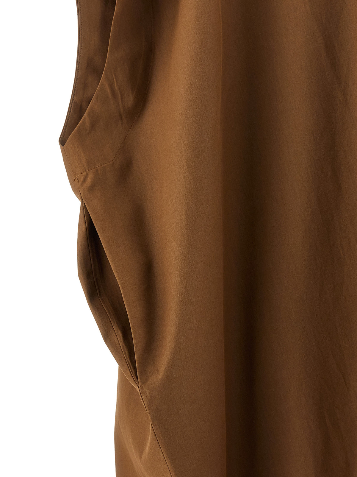 Robe longue Armarium en coton marron