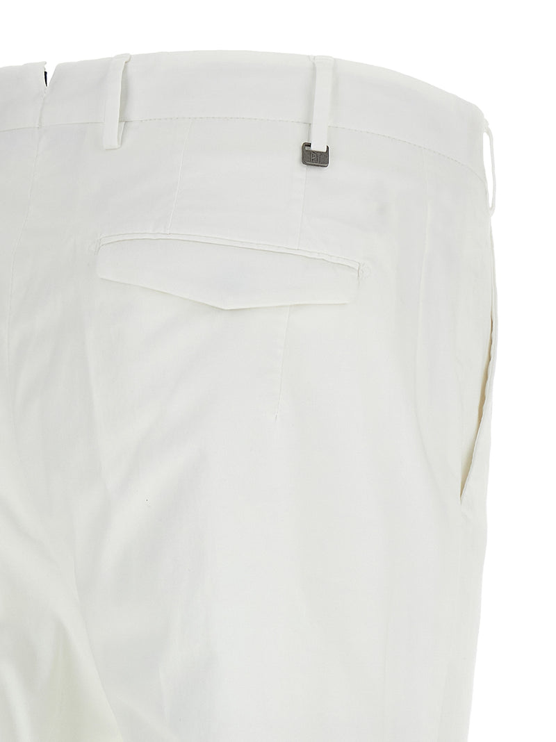 PT Torino Pantalon habillé blanc en coton