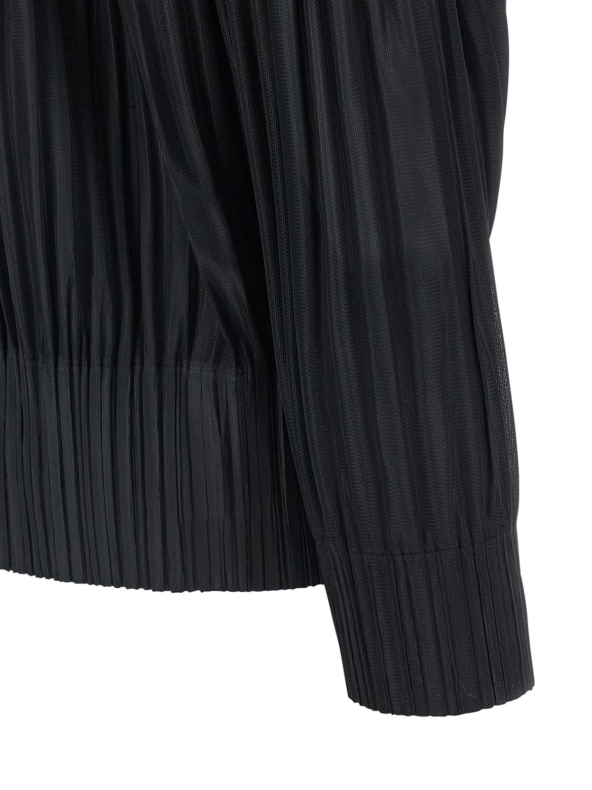 PLEATS PLEASE ISSEY MIYAKE Black Fluffy Basics Cardigan