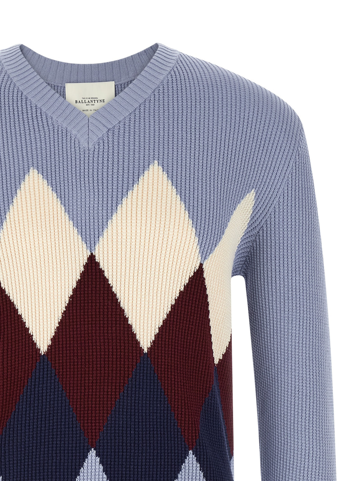 Cardigan Ballantyne en coton bleu