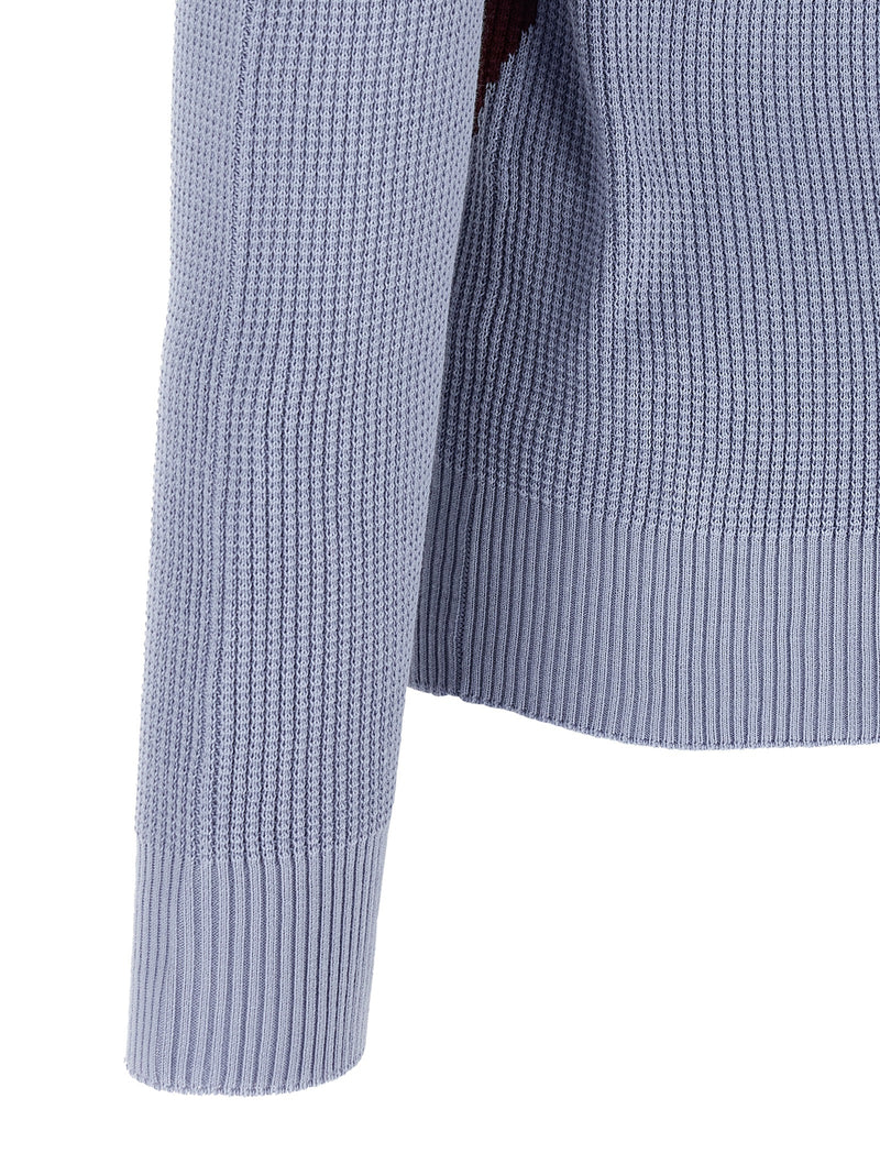 Ballantyne Blue Cotton Cardigan