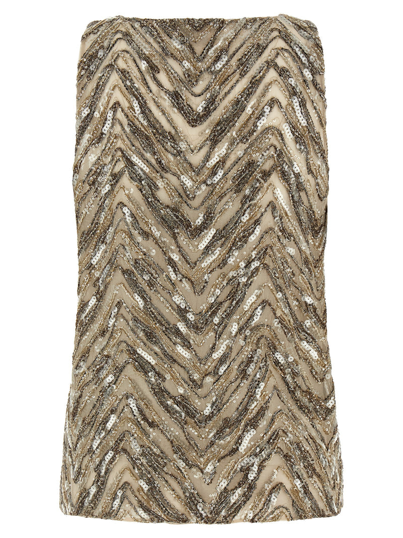 Débardeurs en soie beige Brunello Cucinelli
