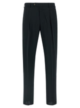 Pantalon en Laine Vierge Noir PT Torino