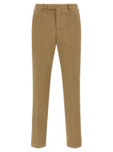 Pantalon habillé en coton marron PT Torino