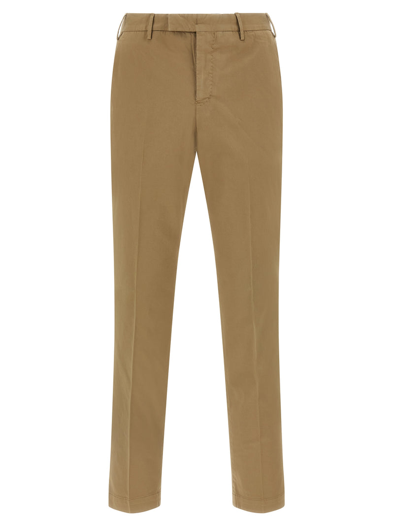 PT Torino Brown Cotton Dress Pants