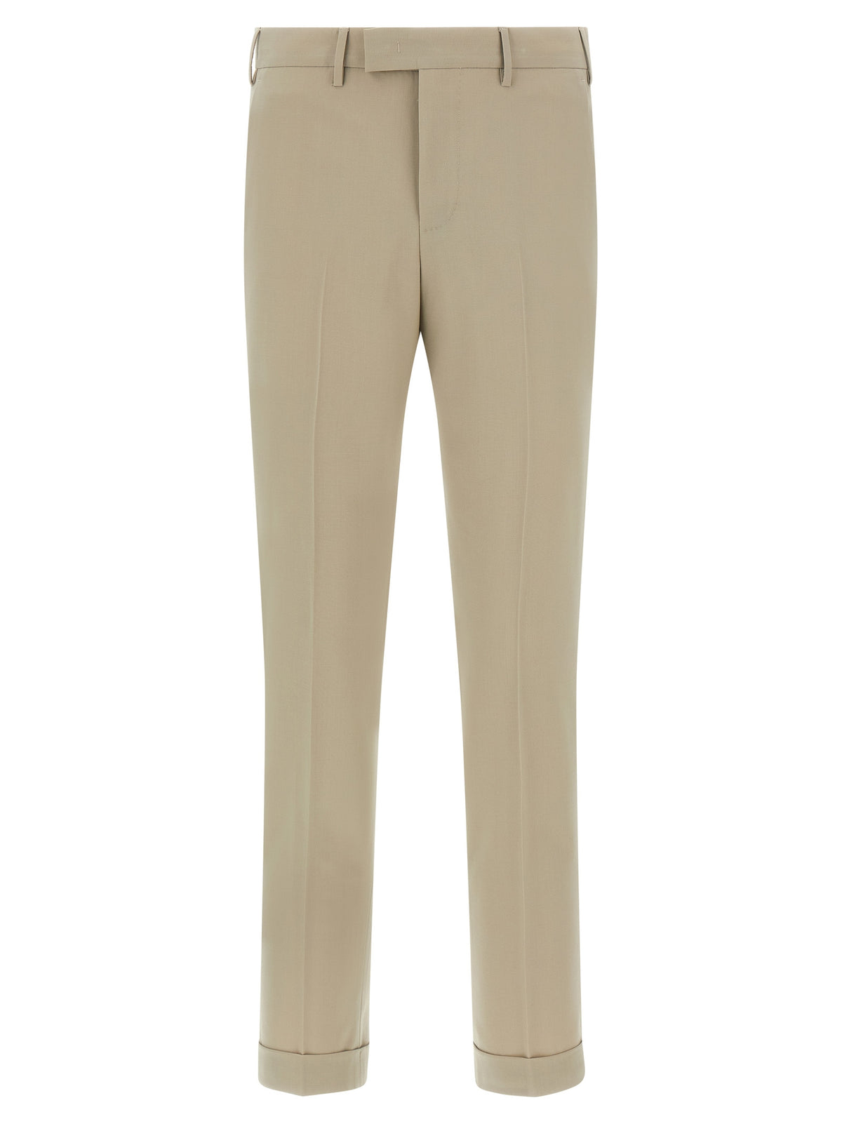 Pantalon de ville en laine vierge beige PT Torino