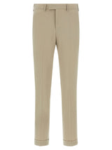 Pantalon de ville en laine vierge beige PT Torino