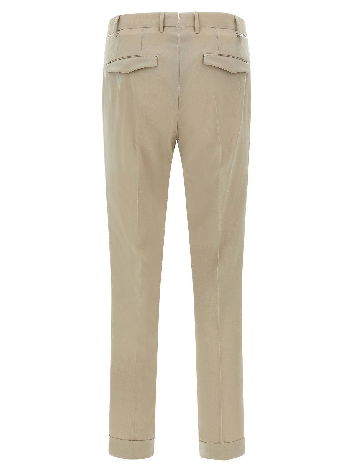 Pantalon de ville en laine vierge beige PT Torino