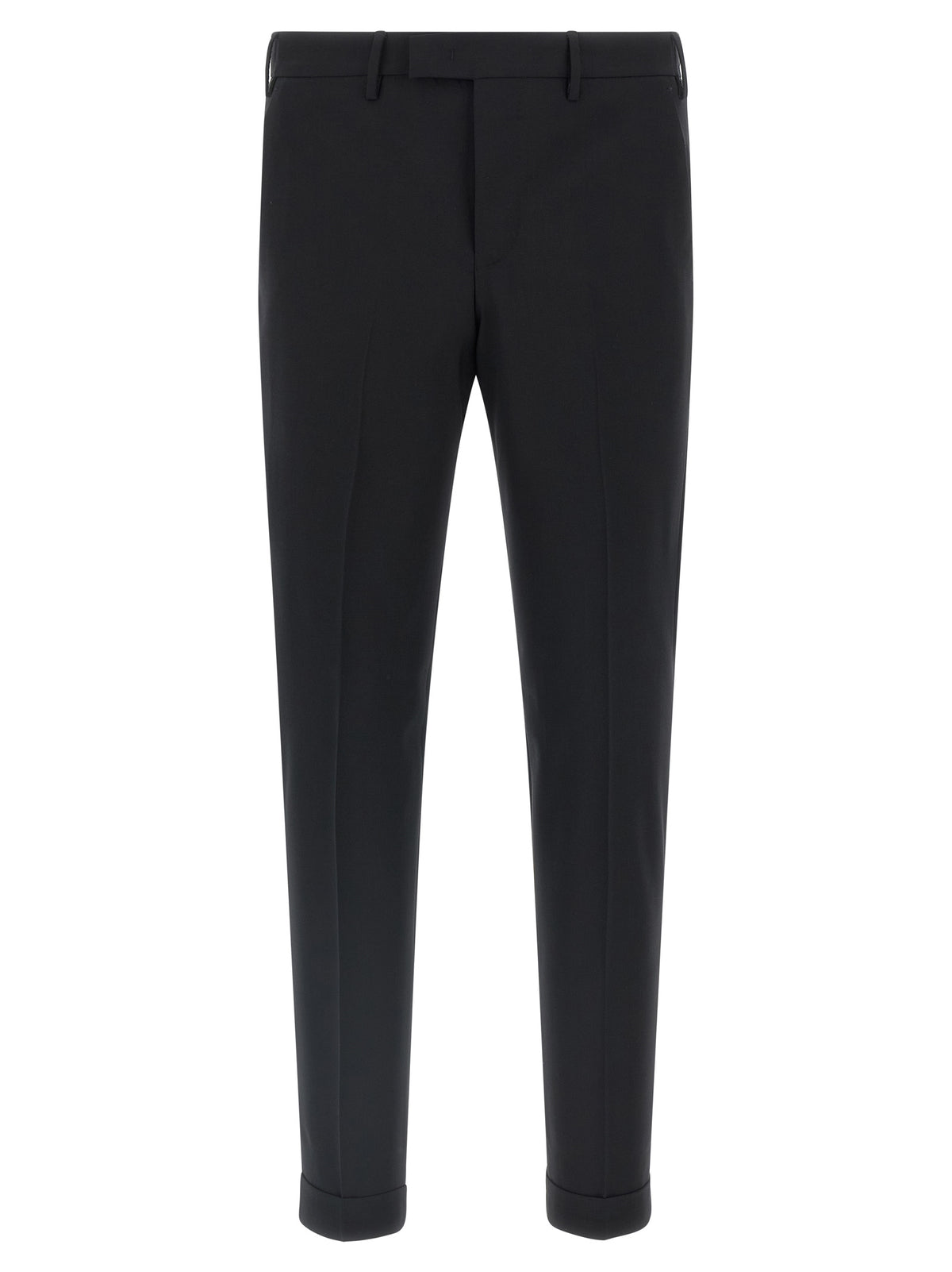 Pantalon de ville en laine vierge noire PT Torino