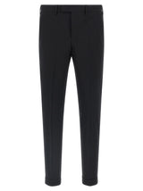 Pantalon de ville en laine vierge noire PT Torino