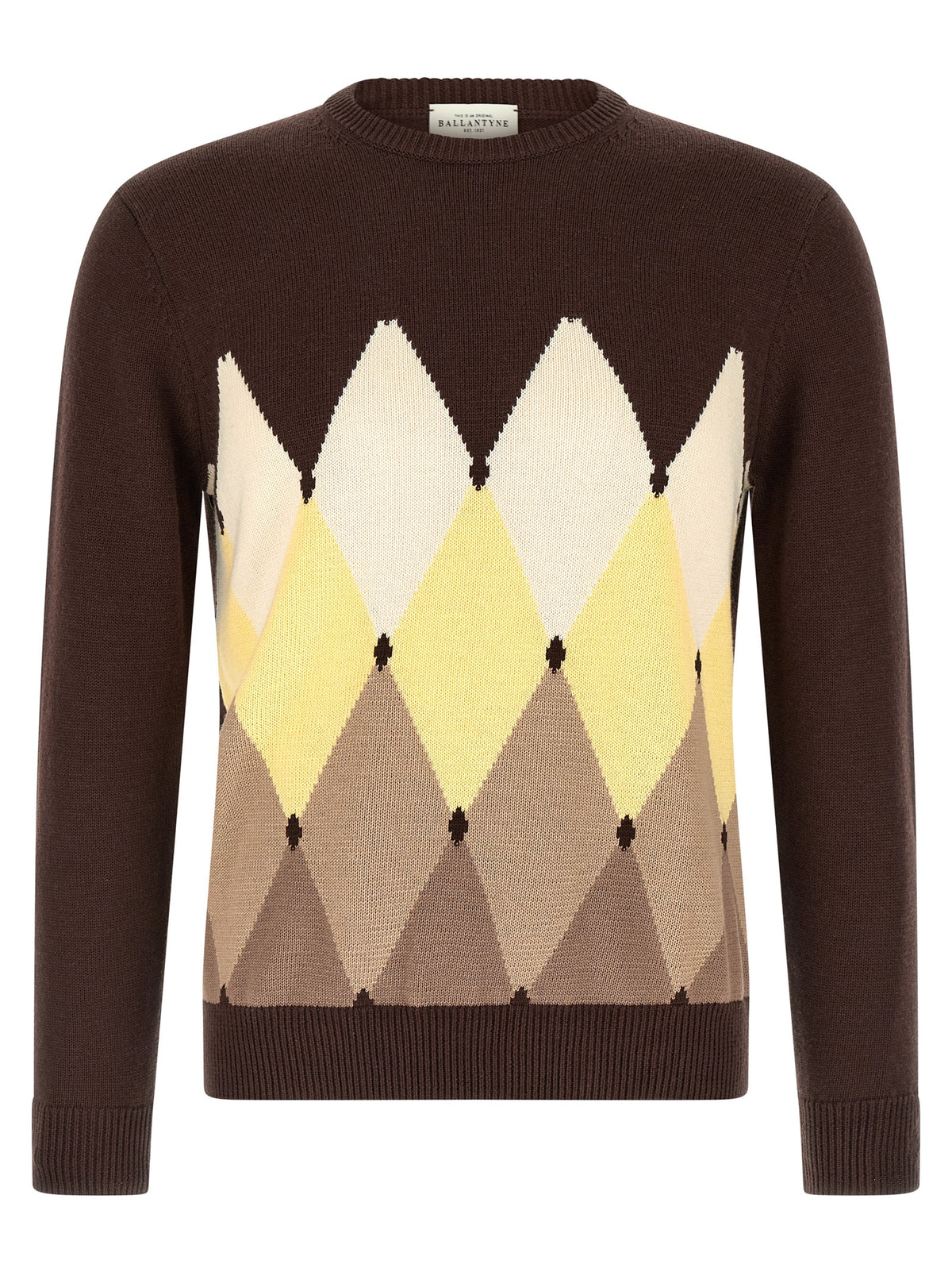 Ballantyne Brown Cotton Cardigan for Men