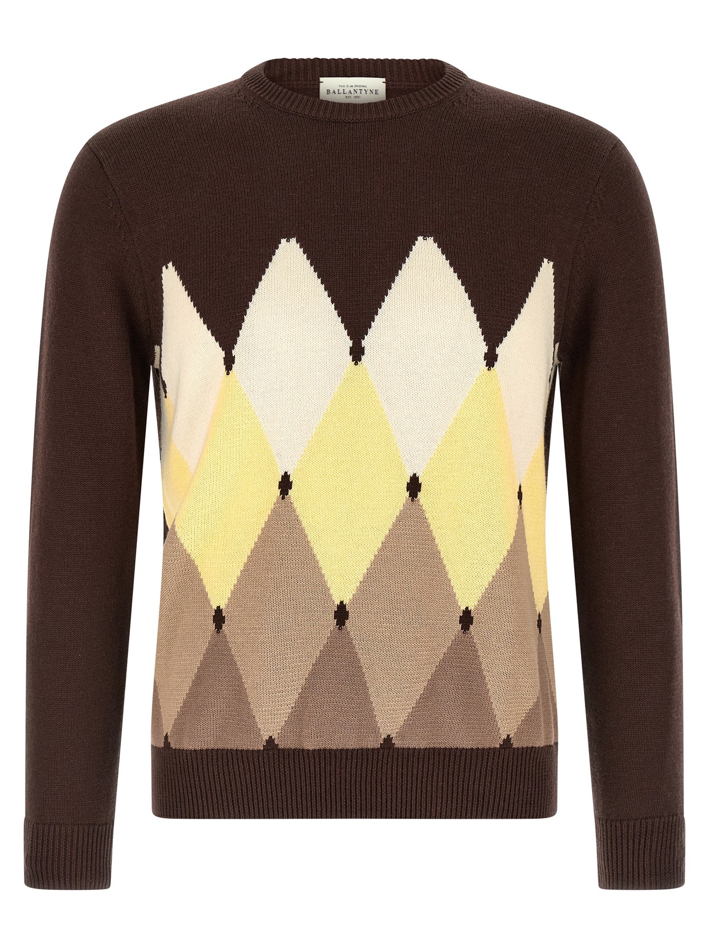 Ballantyne Brown Cotton Cardigan