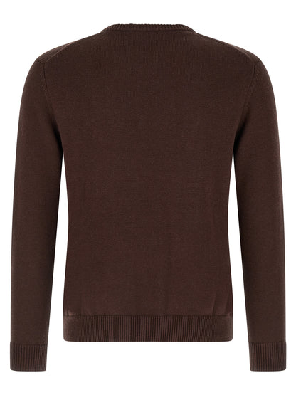 Ballantyne Brown Cotton Cardigan