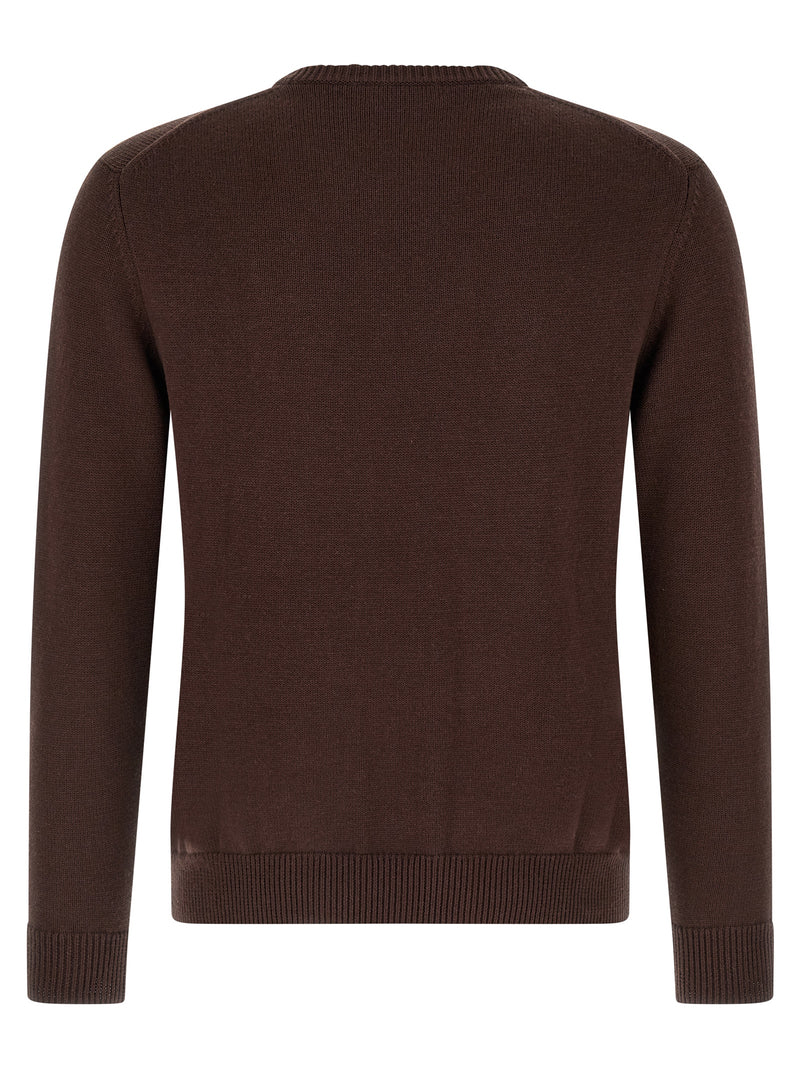 Ballantyne Brown Cotton Cardigan