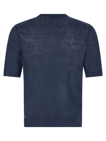 Ballantyne Blue Linen T-Shirt