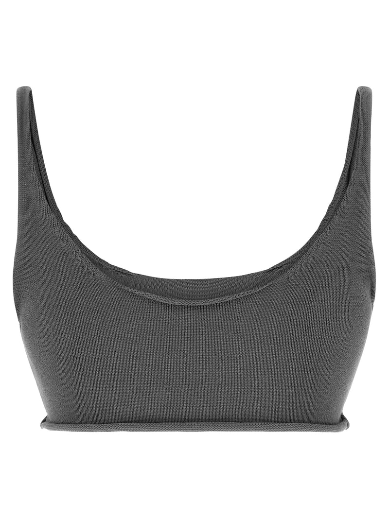 Entire Studios Gray Cotton Sport Bra