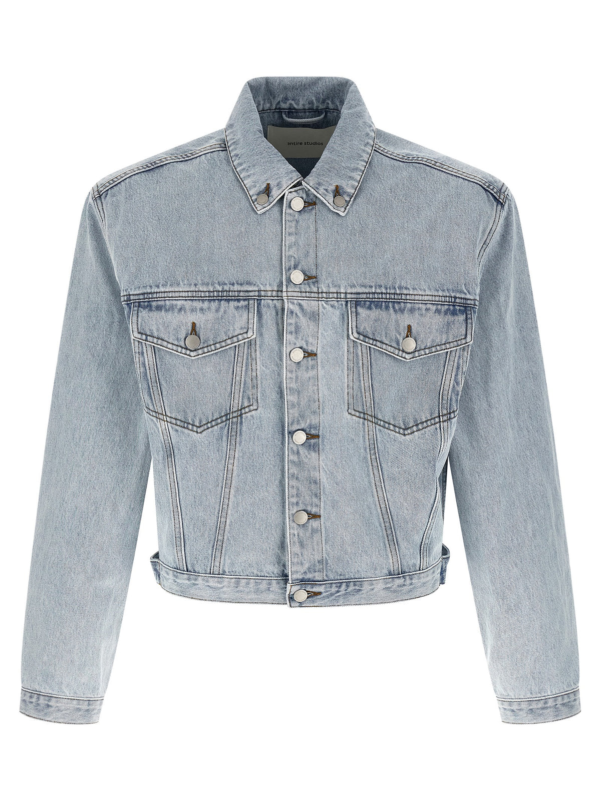 Entire Studios Blue Cotton Denim Jacket