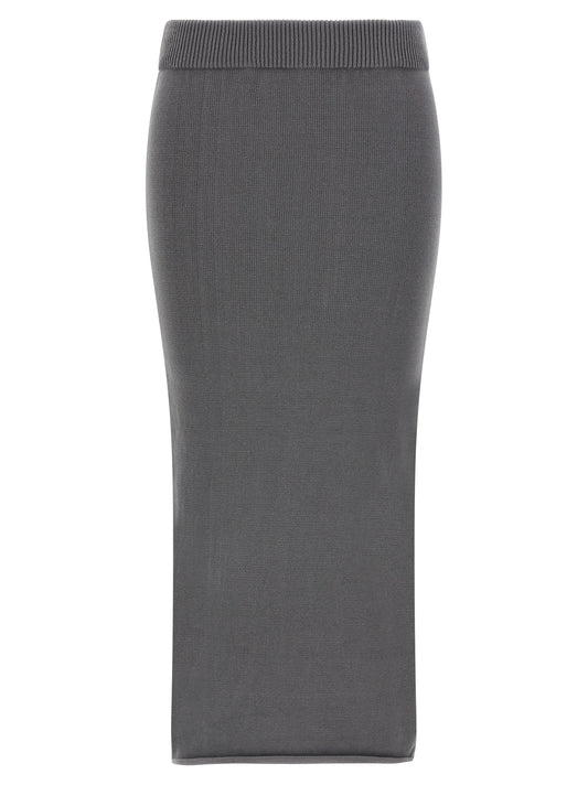 Jupe midi Entire Studios en coton gris