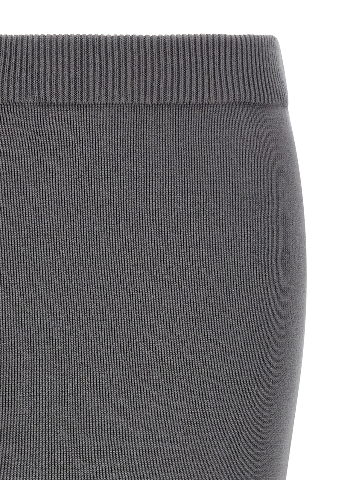 Entire Studios Gray Cotton Midi Skirt