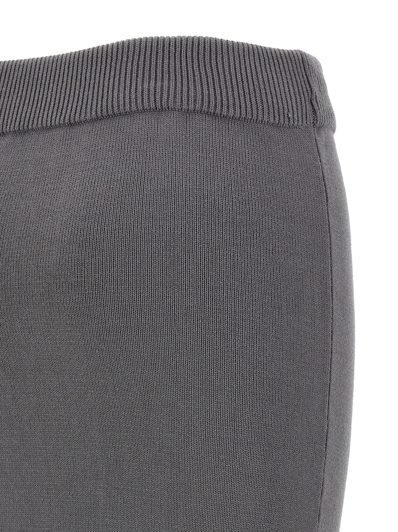 Entire Studios Gray Cotton Midi Skirt