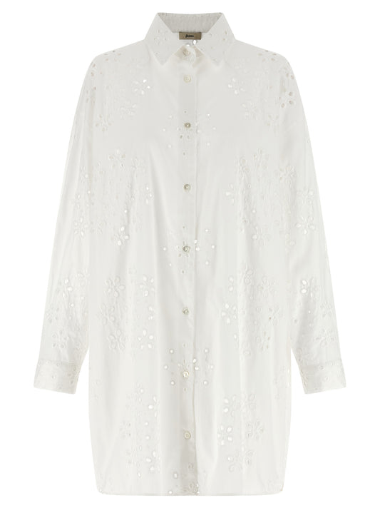 Chemisier Herno en coton blanc
