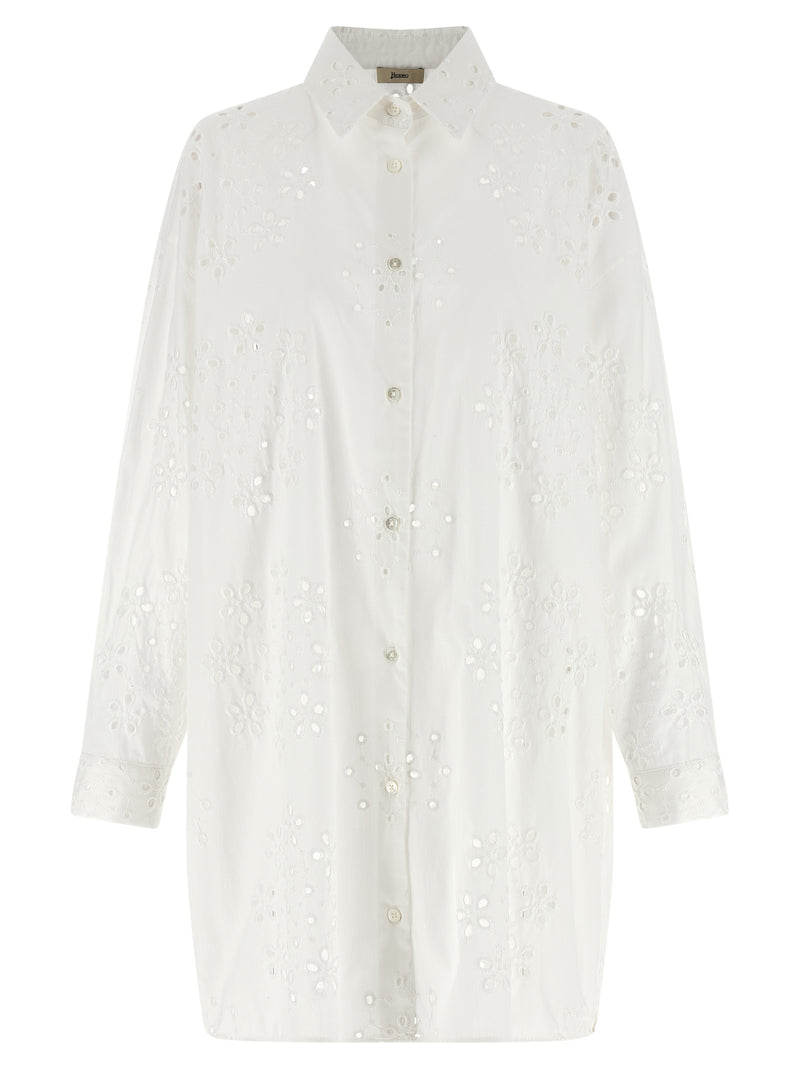 Chemisier Herno en coton blanc