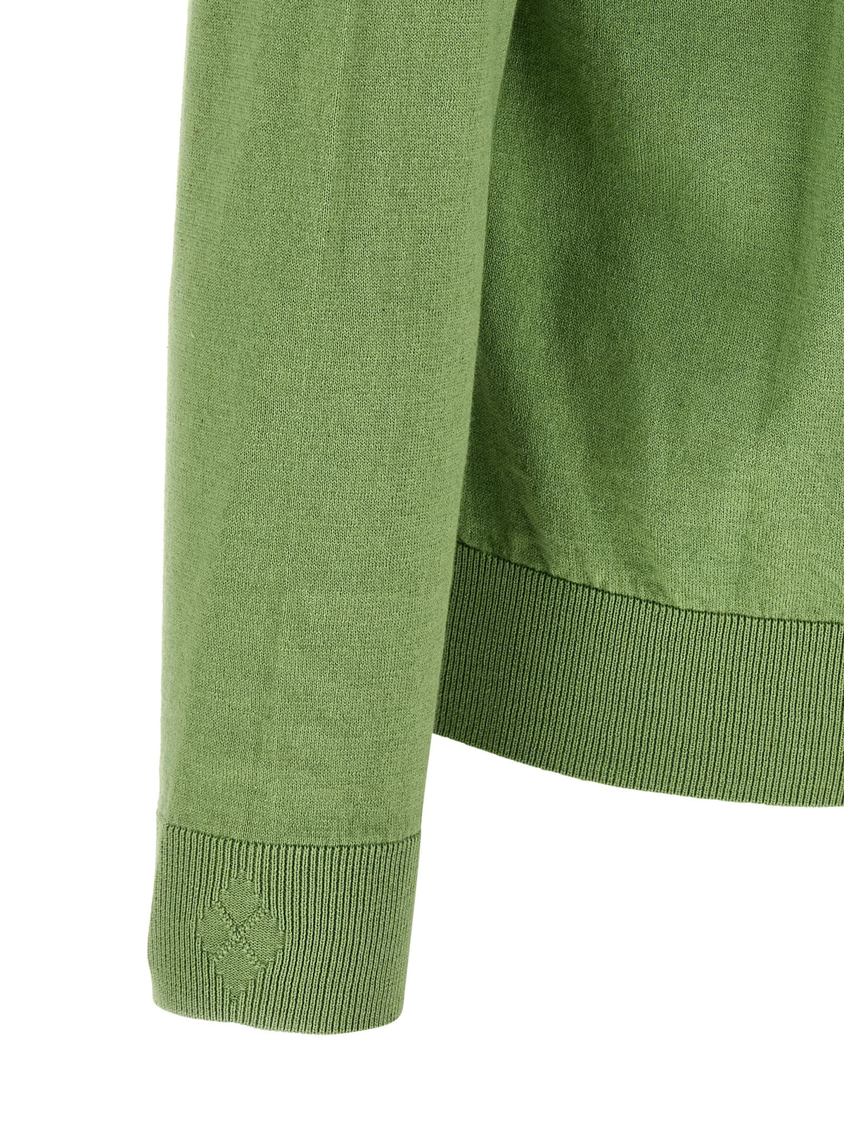 Cardigan bicolore en coton Ballantyne