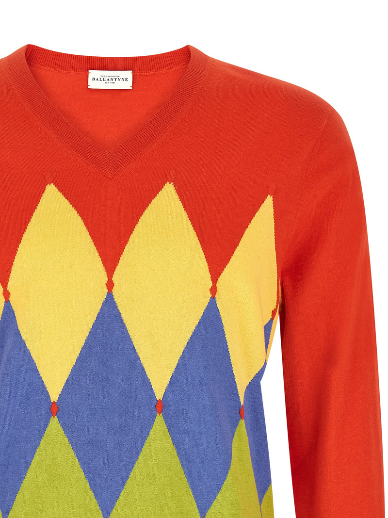 Ballantyne Multicolor Cotton Cardigan for Men