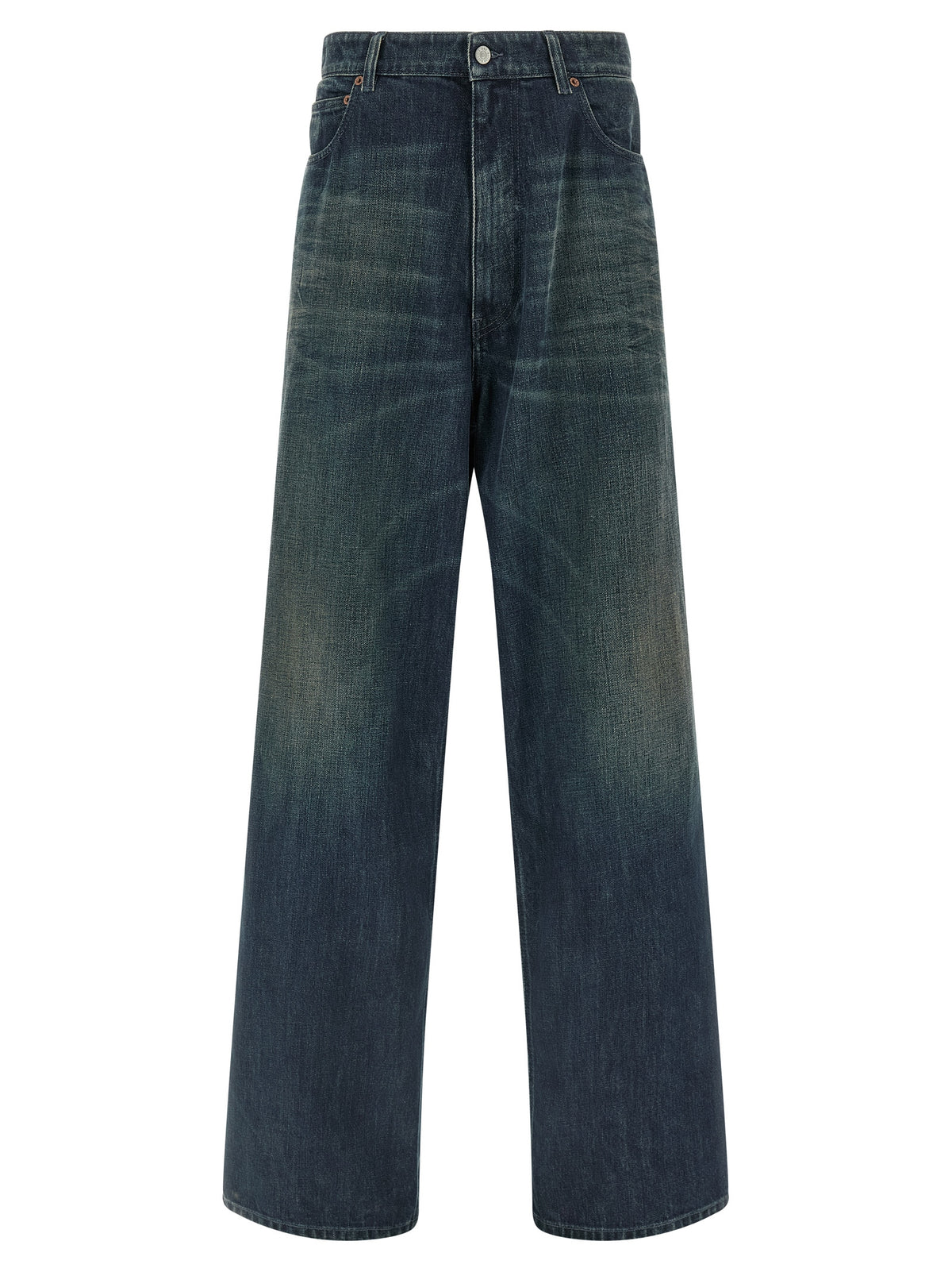 MM6 Maison Margiela Blue Cotton Jeans Denim