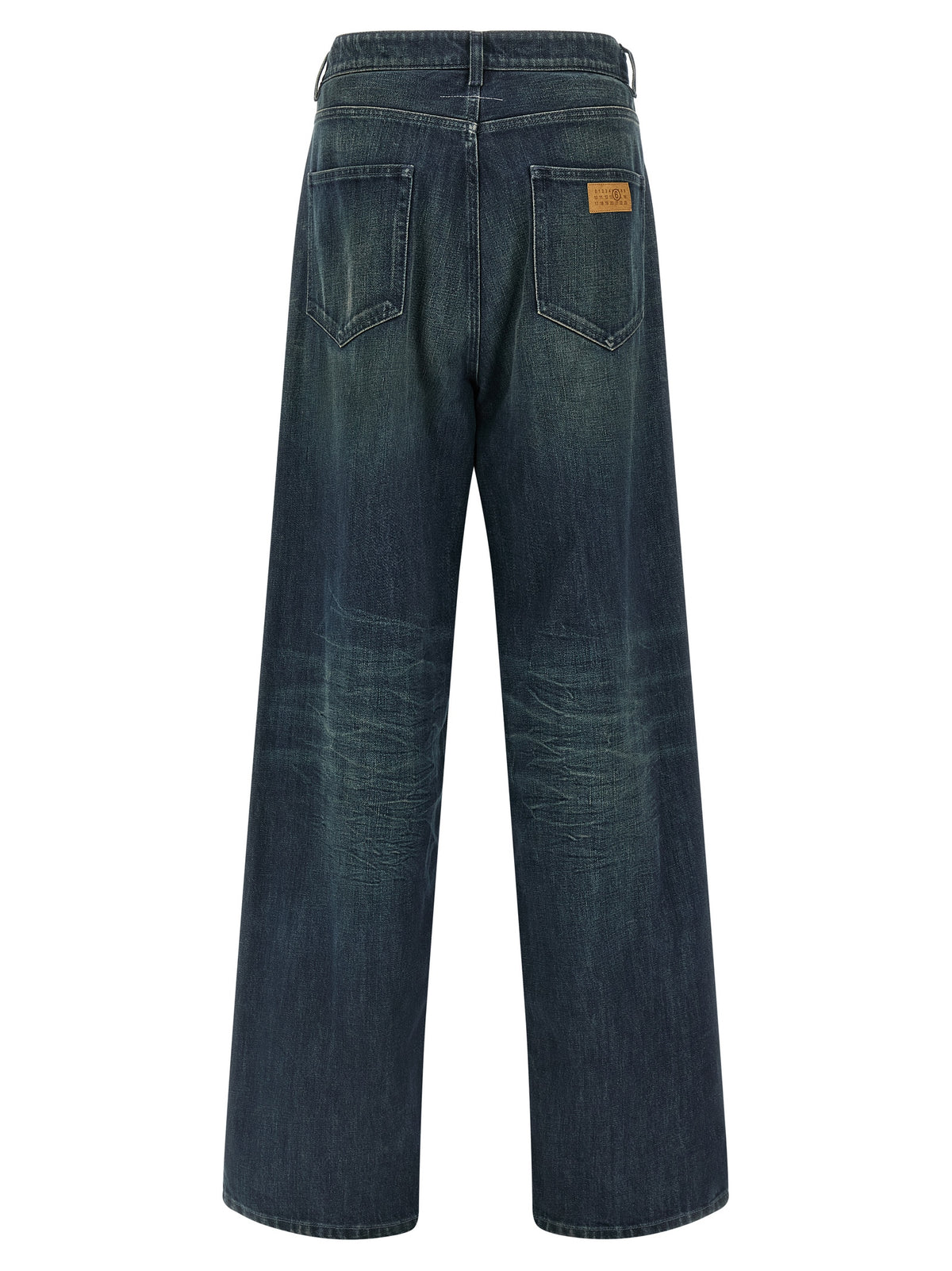 MM6 Maison Margiela Blue Cotton Jeans Denim