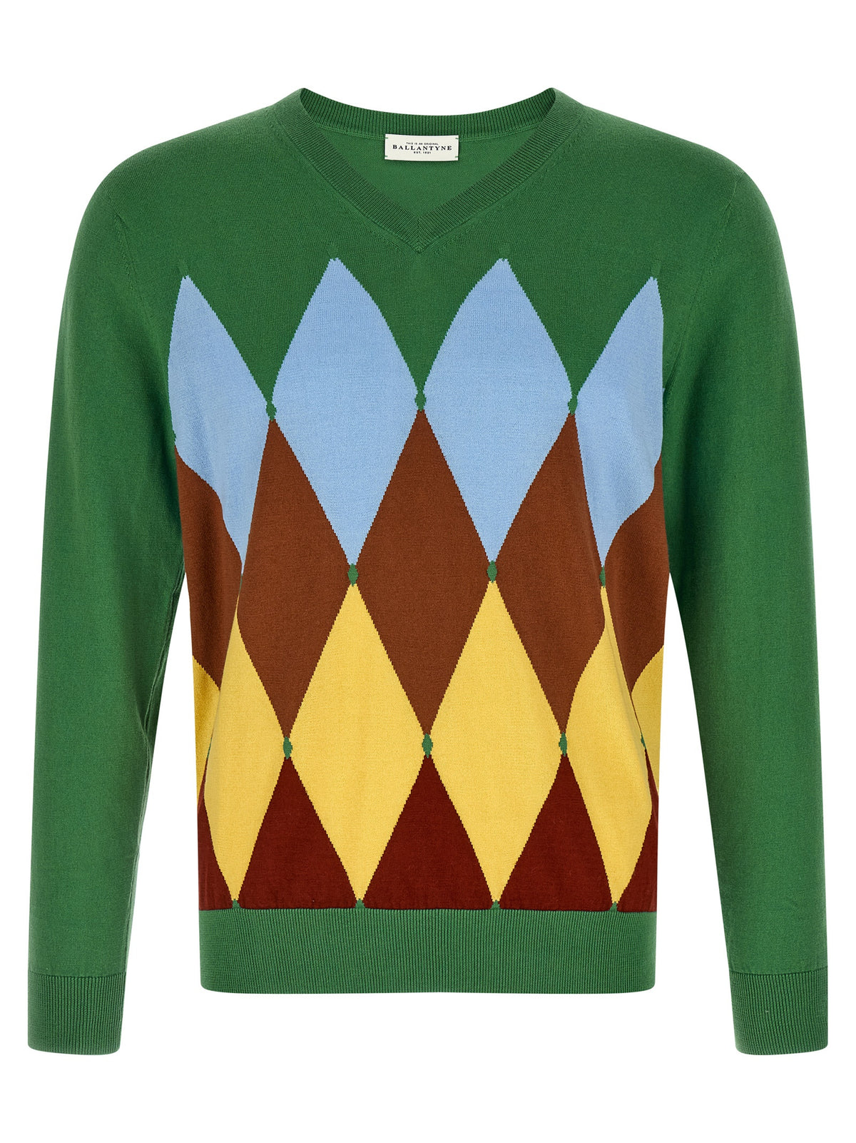 Ballantyne Bicolor Cotton Cardigan