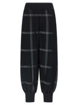 PLEATS PLEASE ISSEY MIYAKE Pantalon décontracté noir en polyester