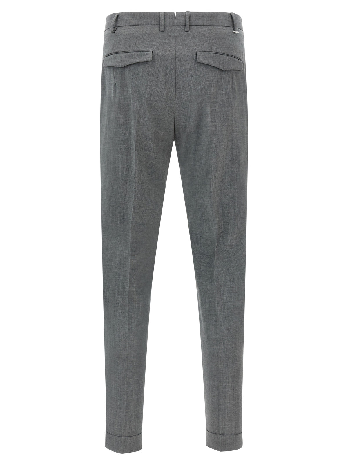 PT Torino Gray Virgin Wool Dress Pants - Master Mélange