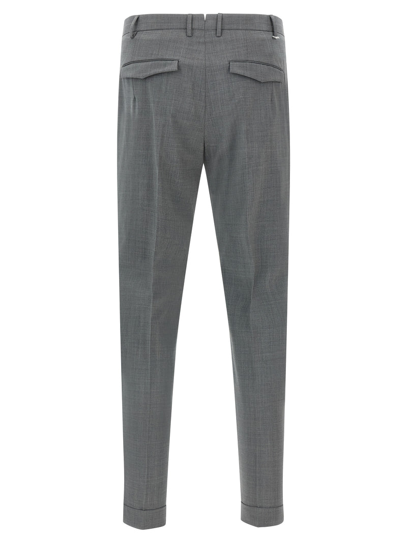 PT Torino Gray Virgin Wool Dress Pants - Master Mélange