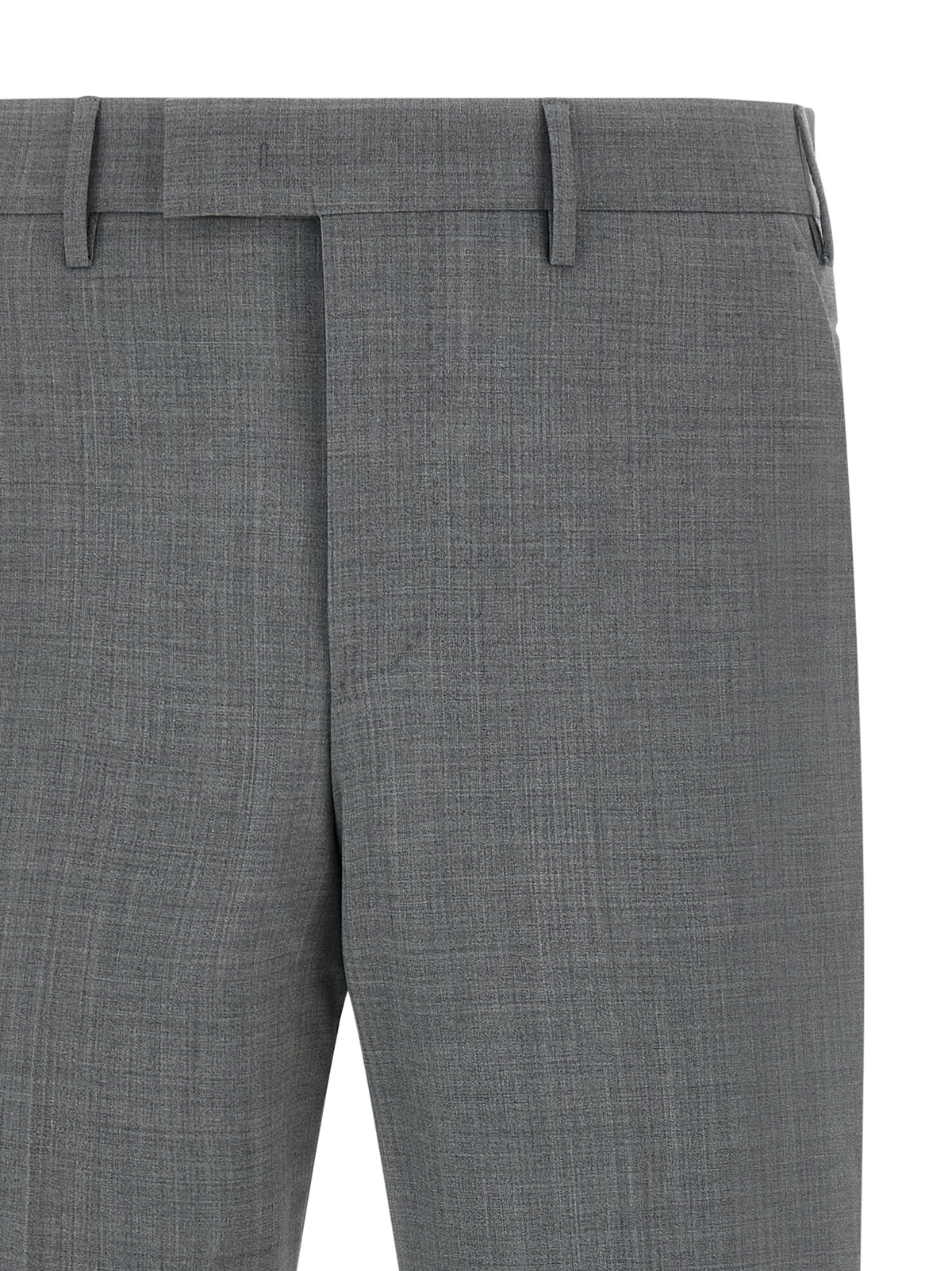 PT Torino Gray Virgin Wool Dress Pants - Master Mélange