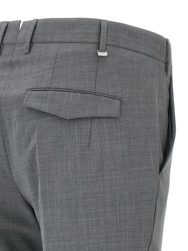 PT Torino Gray Virgin Wool Dress Pants - Master Mélange