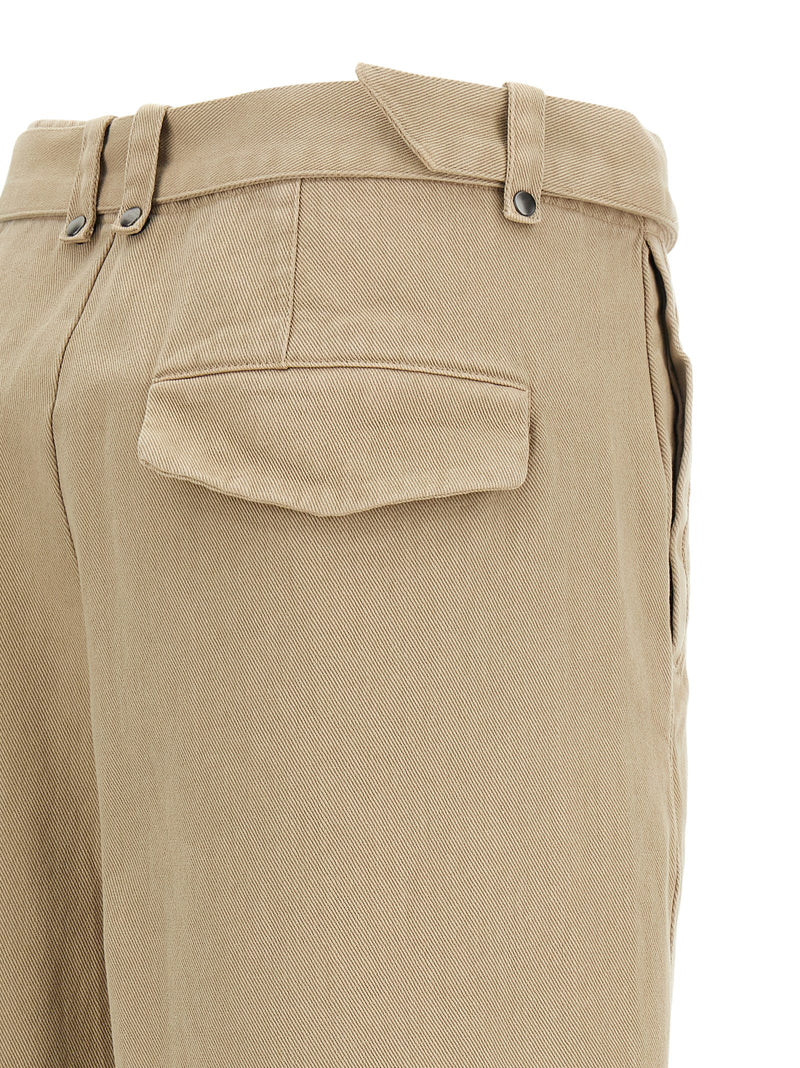 Pantalon décontracté Entire Studios en coton beige