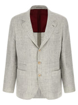 Brunello Cucinelli Beige Linen Blazer