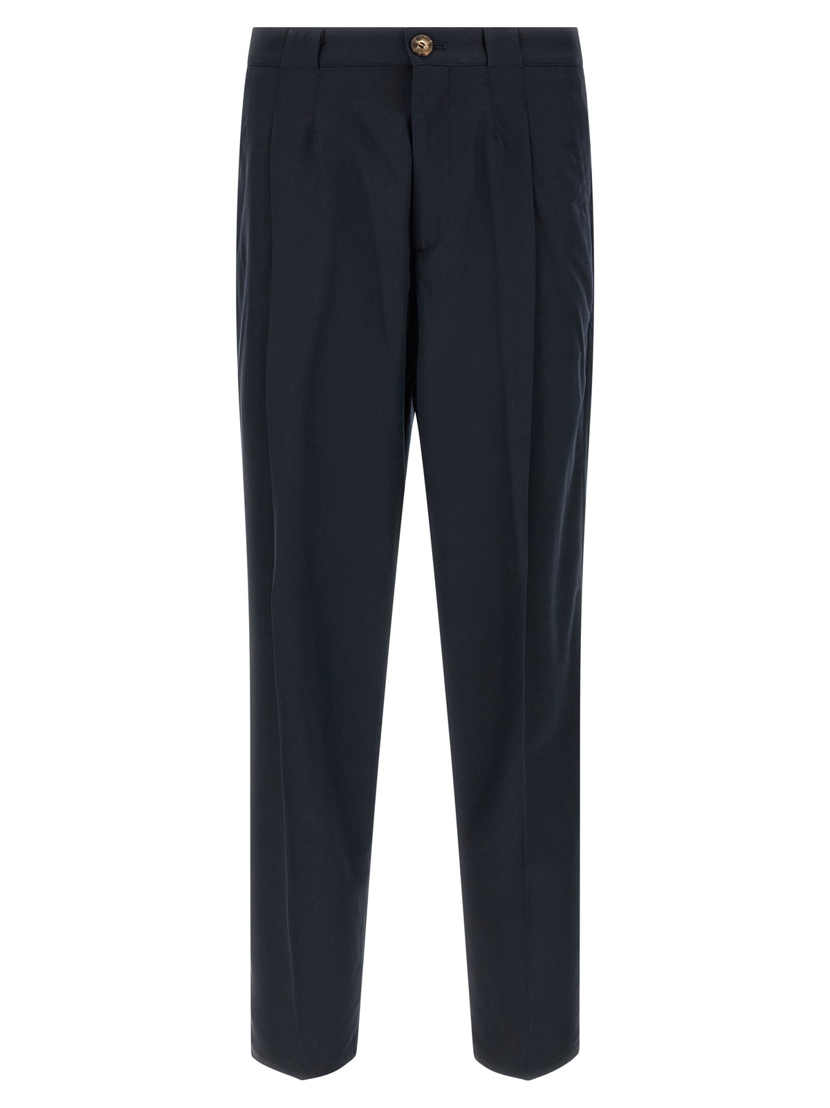 Brunello Cucinelli Blue Cotton Chino Pants