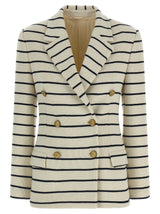 Brunello Cucinelli Blue Cotton Blazer