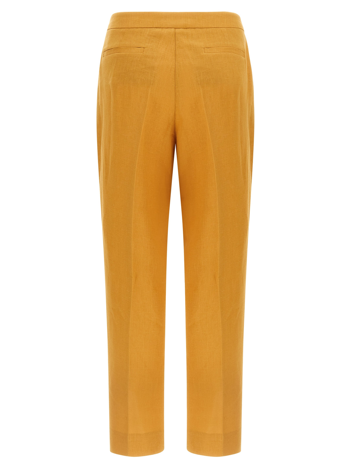 Pantalon décontracté en lin orange Herno