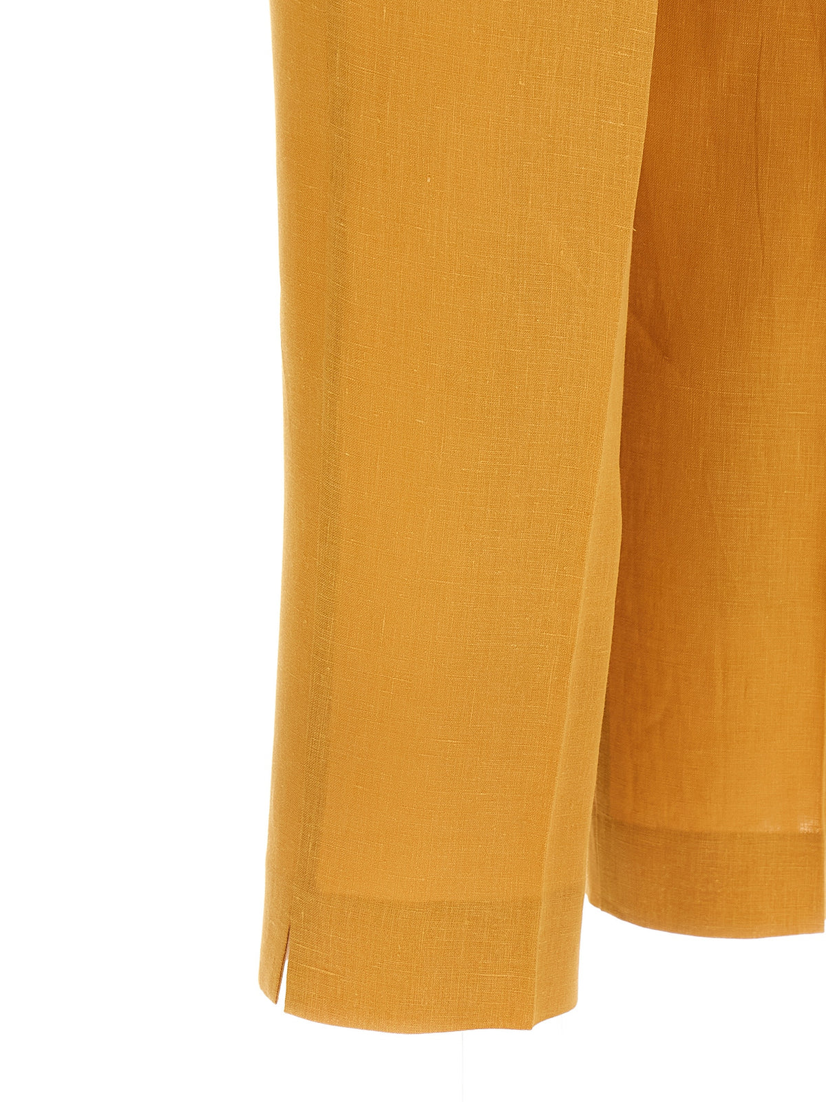 Pantalon décontracté en lin orange Herno