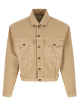 Entire Studios Beige Cotton Denim Jacket