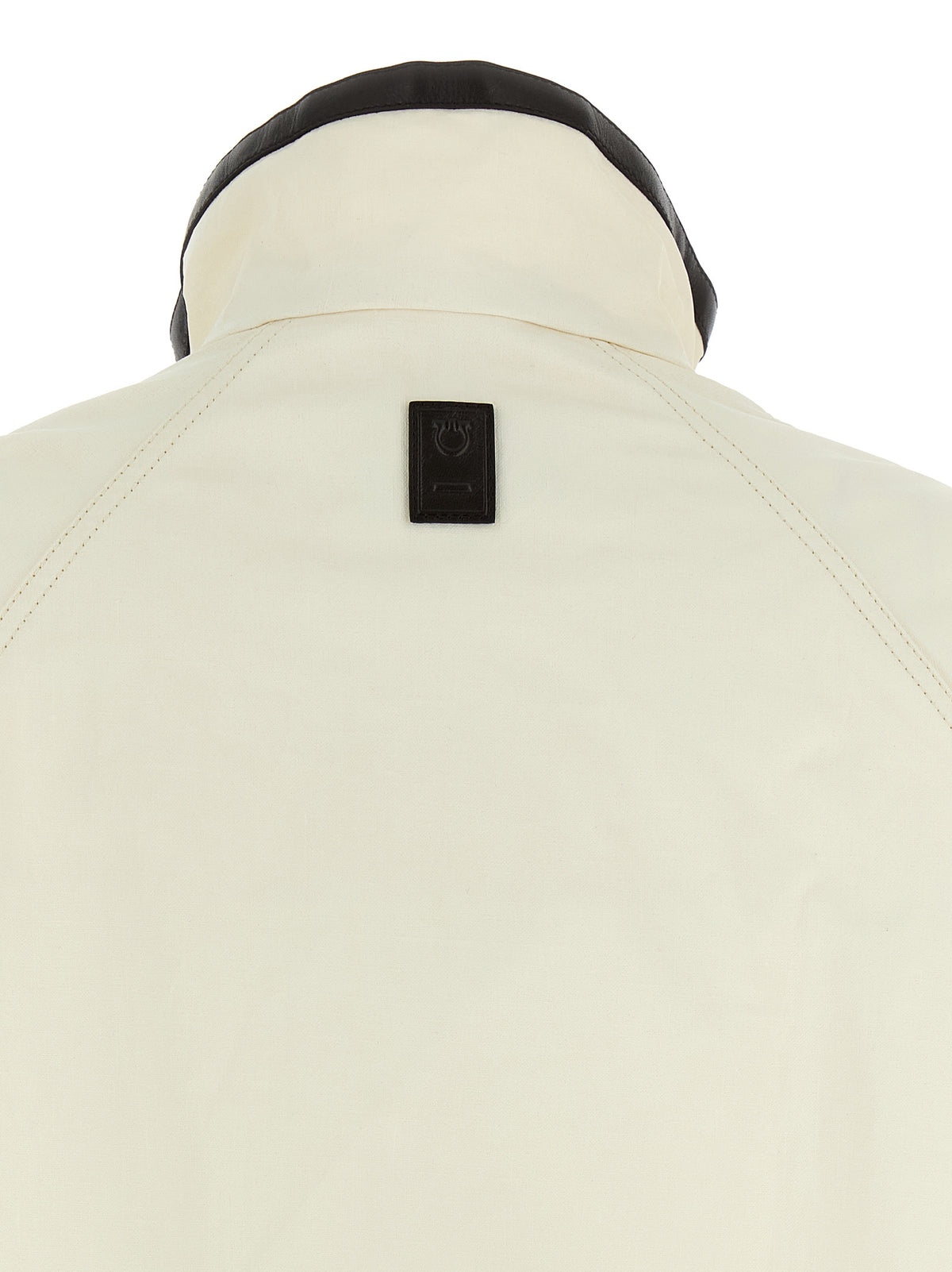 Ferragamo White Linen Full-Length Jacket