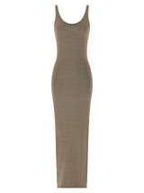 Robe midi en coton beige Entire Studios