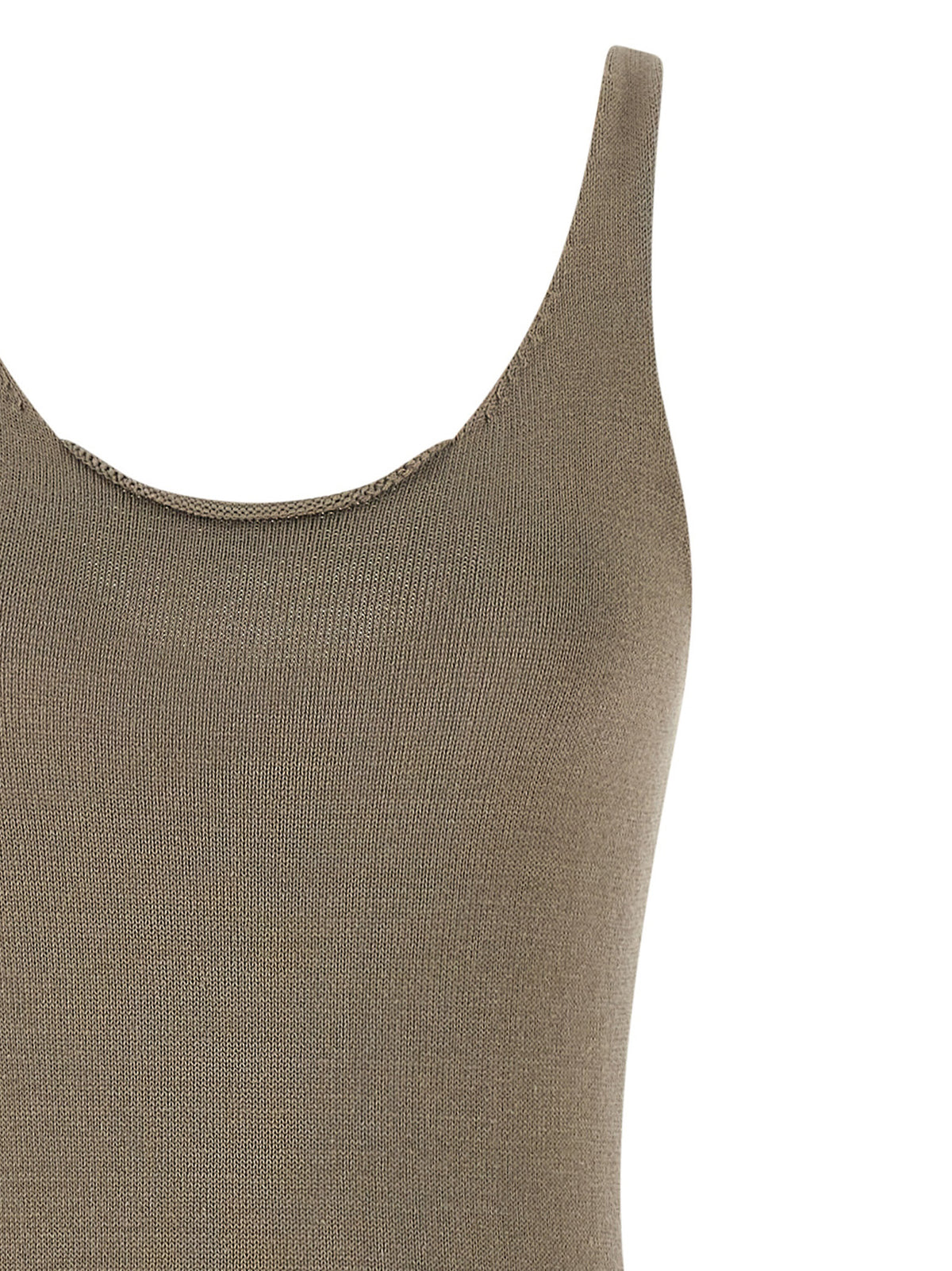 Robe midi en coton beige Entire Studios